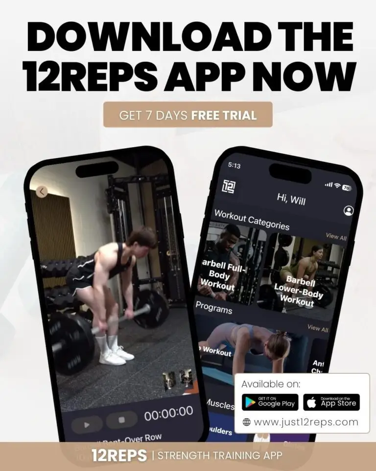 12reps app, strength training and weightlifting app download