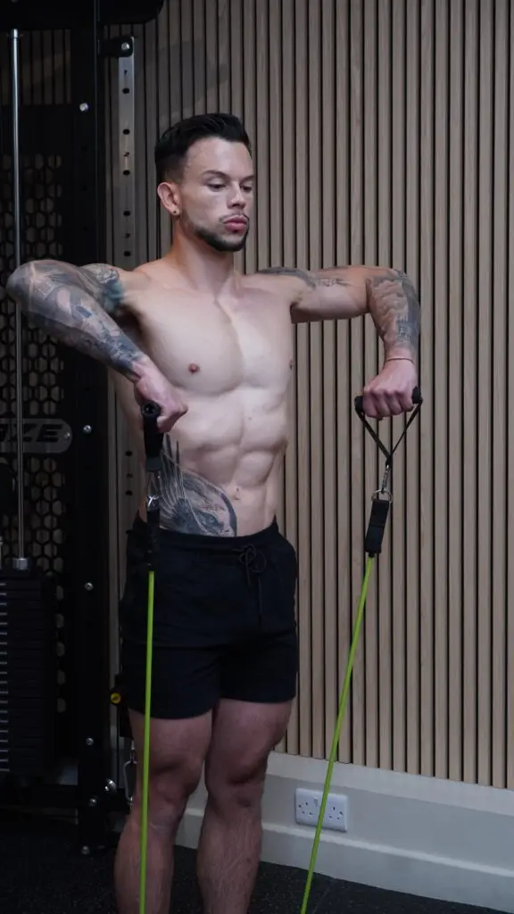 12reps app,12-Week Upper Body Workout Routine: Complete Dumbbell, Kettlebell & Resistance Band Program