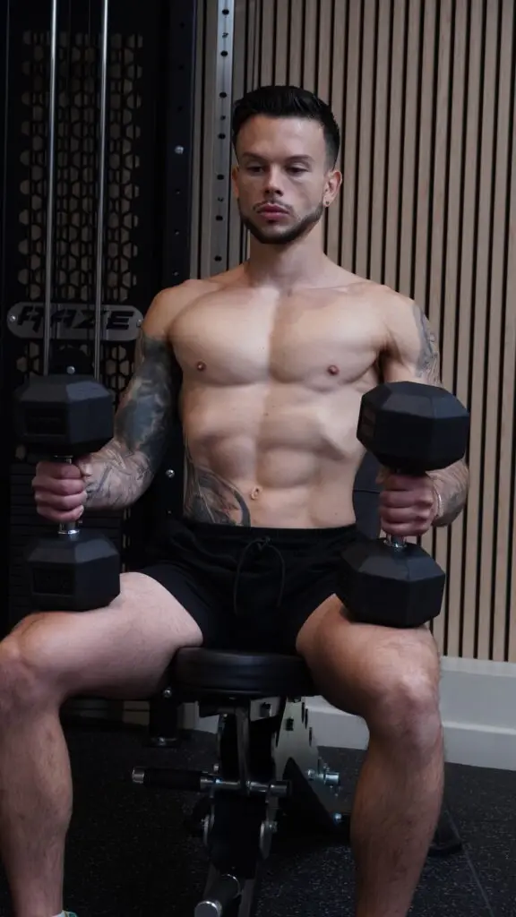 Strength Training Frequency: How Many Days a Week for Optimal Results - dumbbell chest press