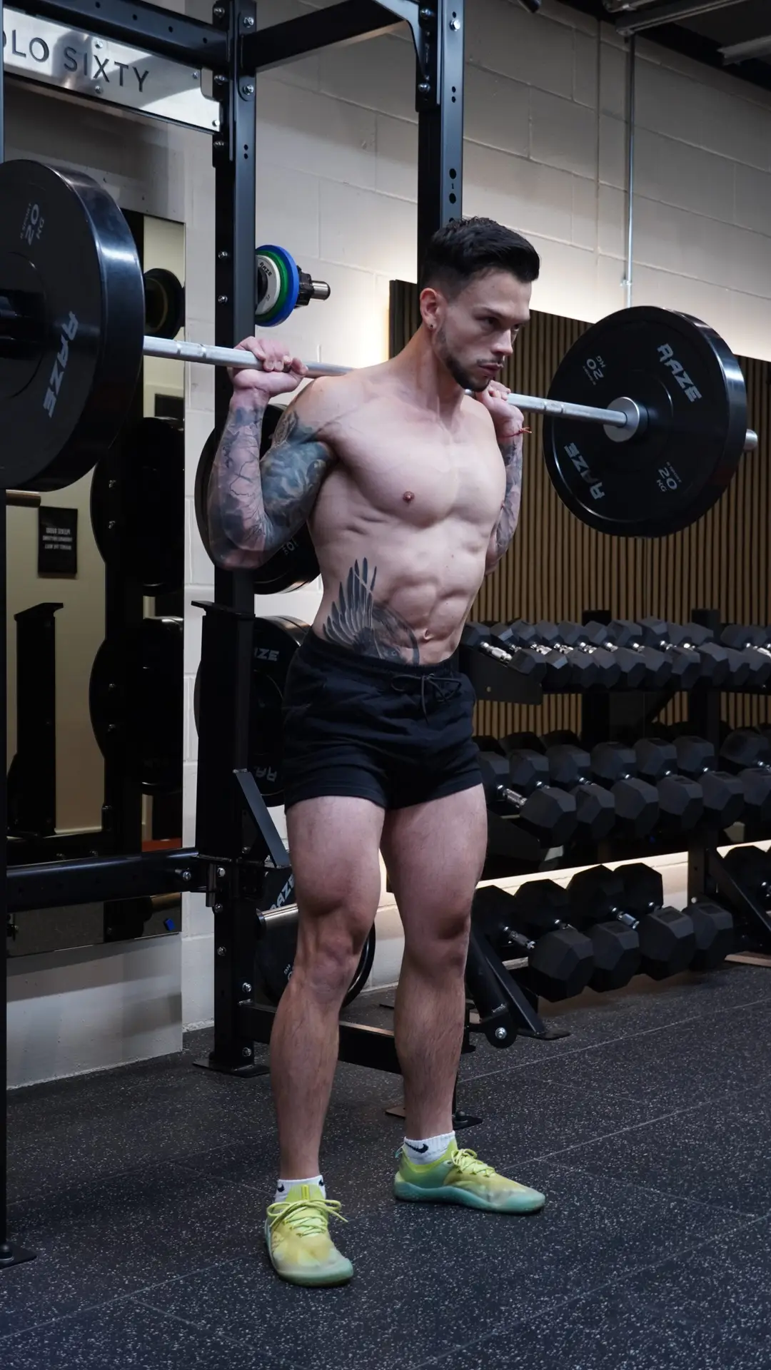 barbell squats, 12reps app, strength training app