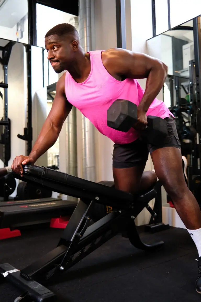 dumbbell single arm row - 12reps app