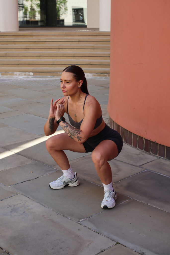 3-Day Strength Training Split for Women: A London Trainer's Guide- bodyweight squats