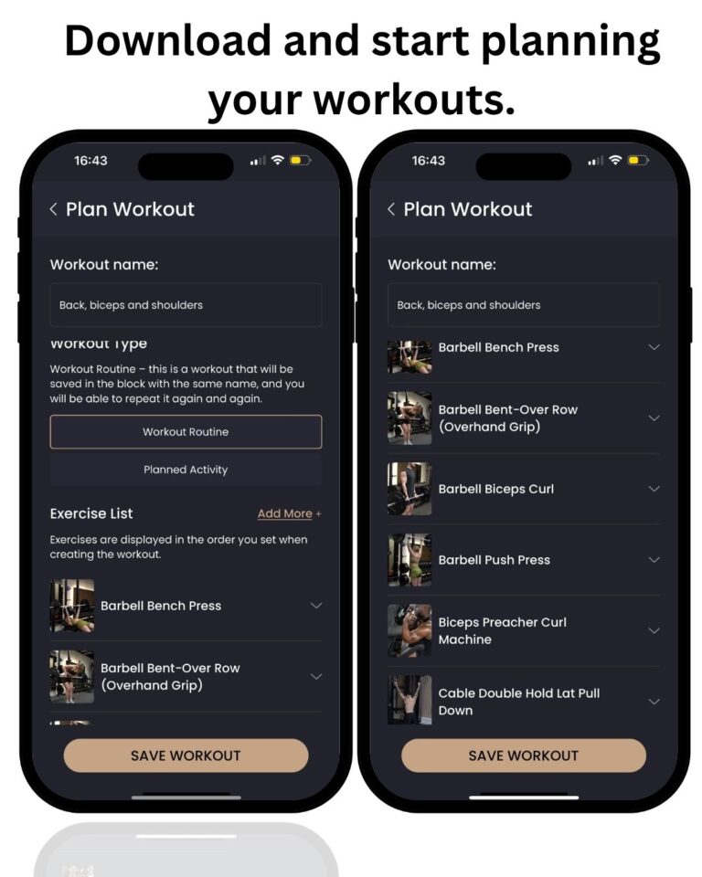 strength training app- 12reps app - personalised strength training