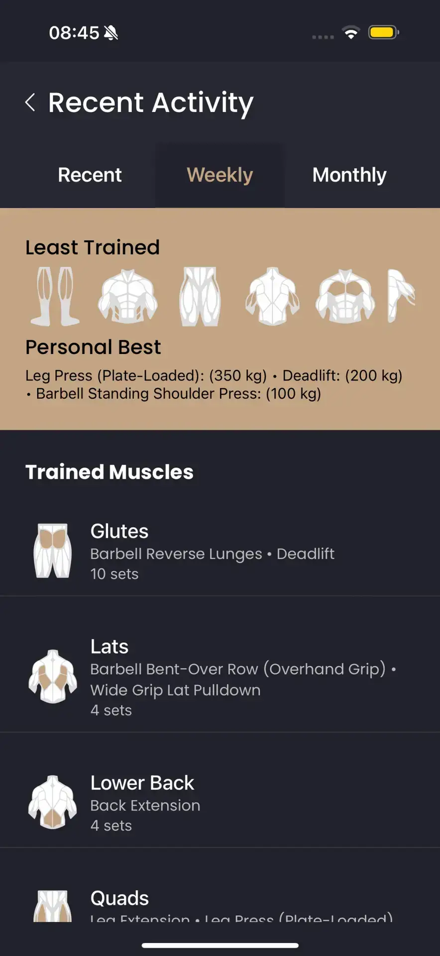 AI Strength training app, fitness app , build muscle easily