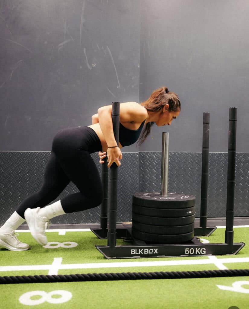 sled push:How to Navigate the Weight Room When You're the Only Woman There