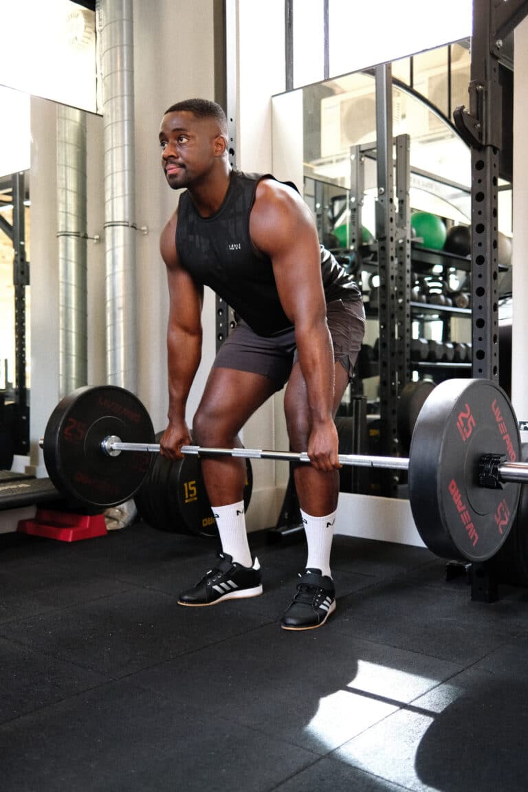 barbell bent-over row