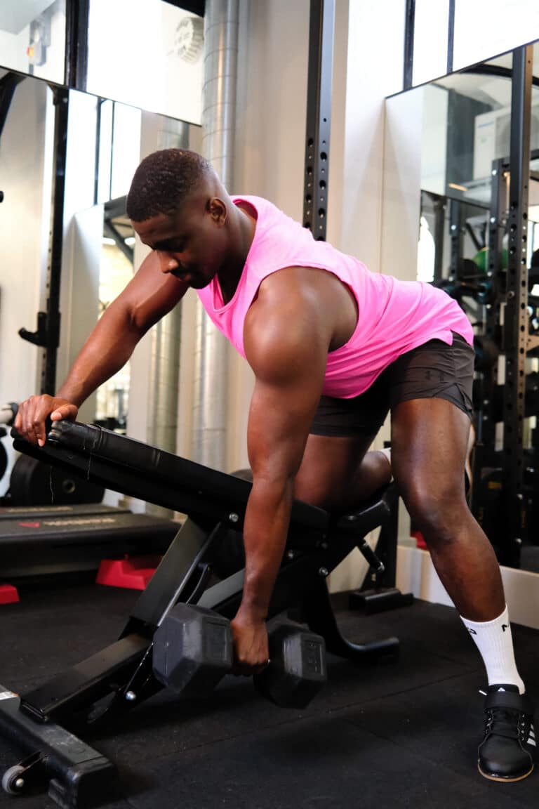 dumbbell single-arm row