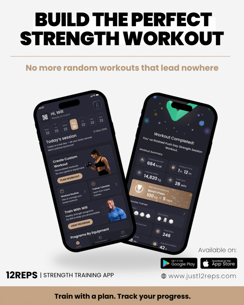 ultimate strength training app, build muscle and strength