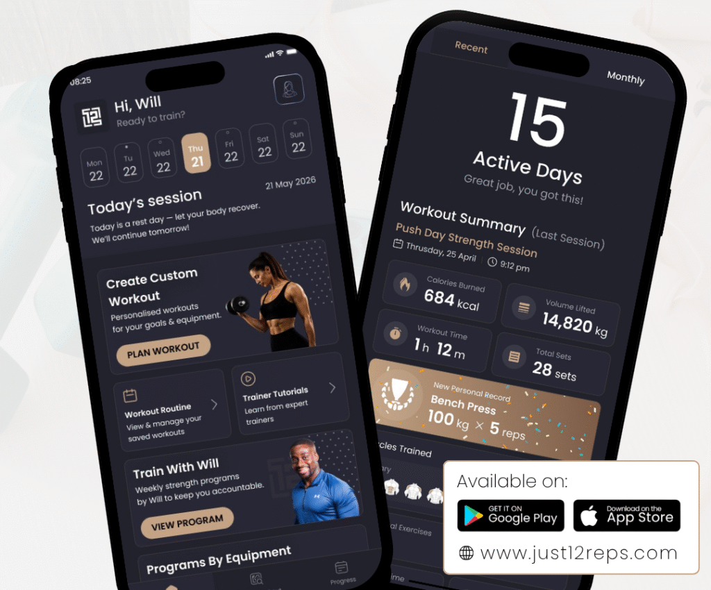 ultimate strength training app, build muscle and strength