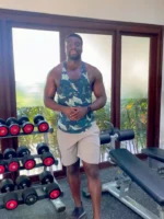 Here are four exercises you can do to build your shoulder muscles quickly. All you need is a dumbbell:

1.	Arnold press
2.	Front raises
3.	Lateral raises
4.	Reverse flyes

You can easily build your own workout routine on the 12REPS app now.