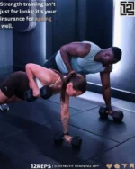 Strength training is key to living longer and moving better.

Build real strength and endurance with the 12REPS app.

Generate personalised workouts based on your goals and the equipment you have access and stop doing random workouts at the gym and home.

Download now and start training with purpose.

#StrengthTraining  #fitness #gym #workout #fitnessmotivation #nutrition