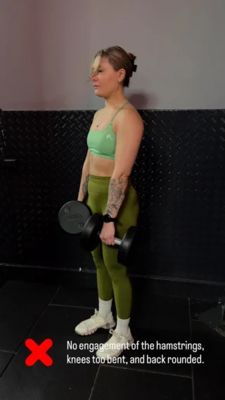 How to perform a Dumbbell RDL safely without straining your lower back. You can find all exercise demonstrations on the 12reps app.

Download the 12reps app today to personalise your workouts using our smart filtering system, giving you access to over 1,300 strength exercises.